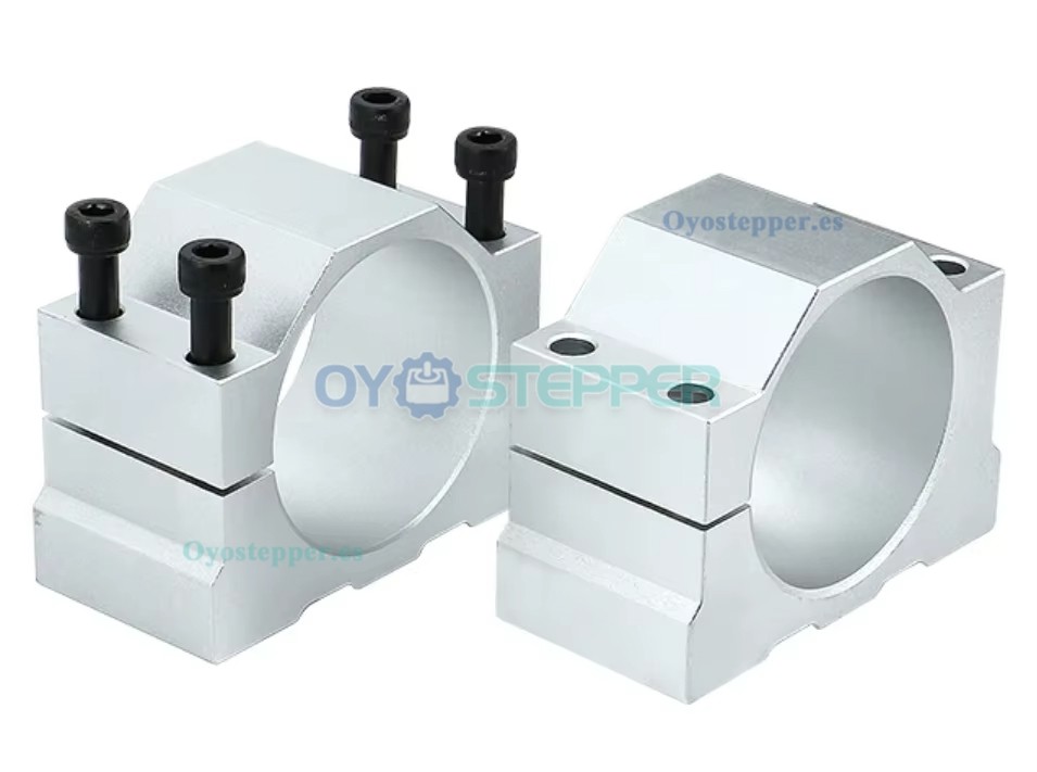 Soporte de aluminio para motor de husillo CNC de 65mm/80mm/100mm/125mm